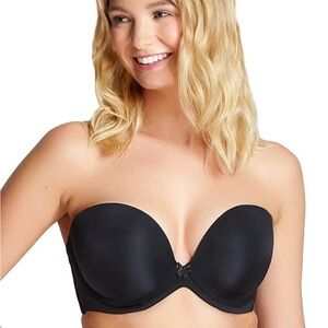 NWT Koko Strapless Black Bra Cleo by Panache 34D